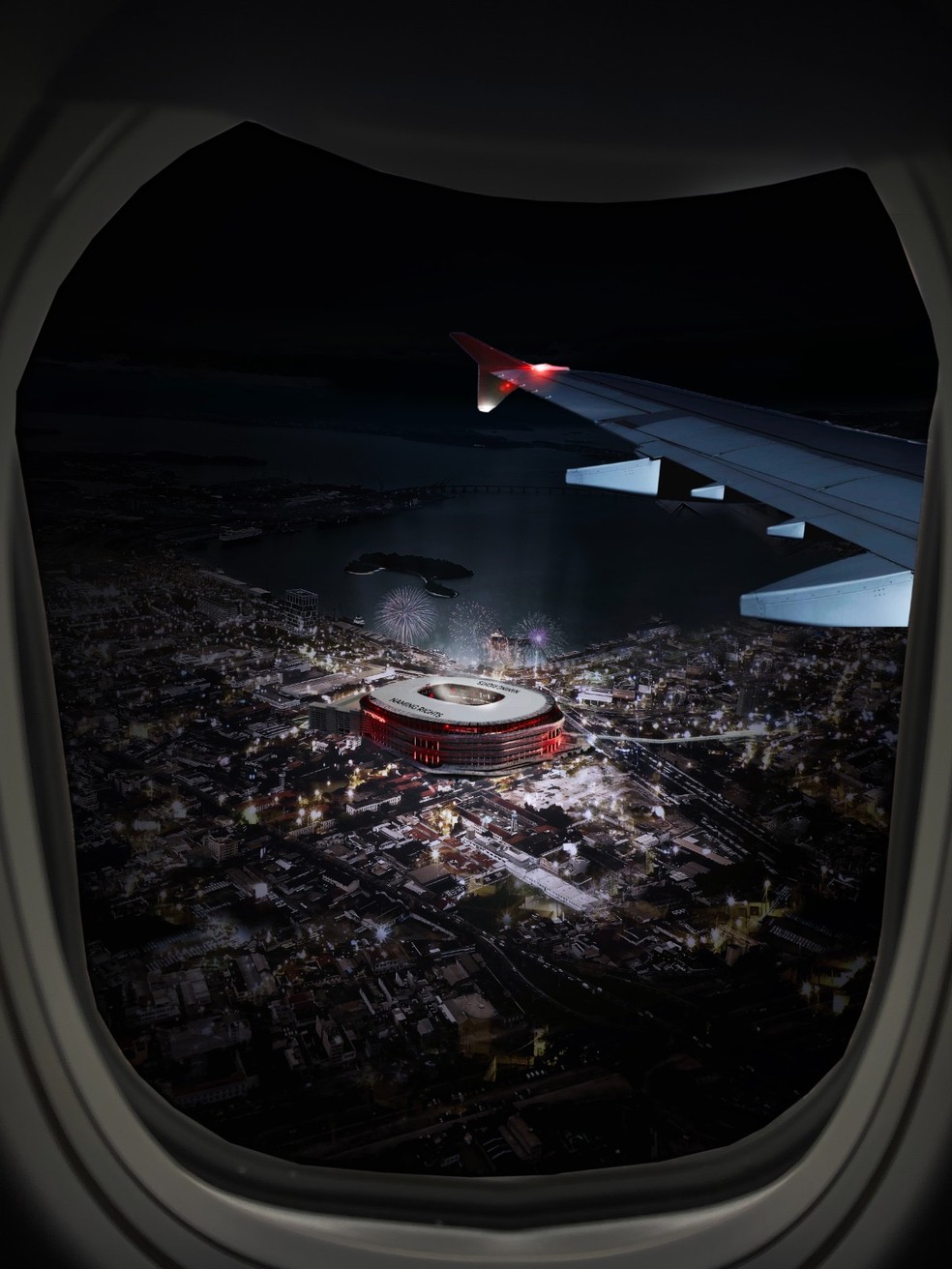 Imagens do projeto do estádio do Flamengo — Foto: Reprodução