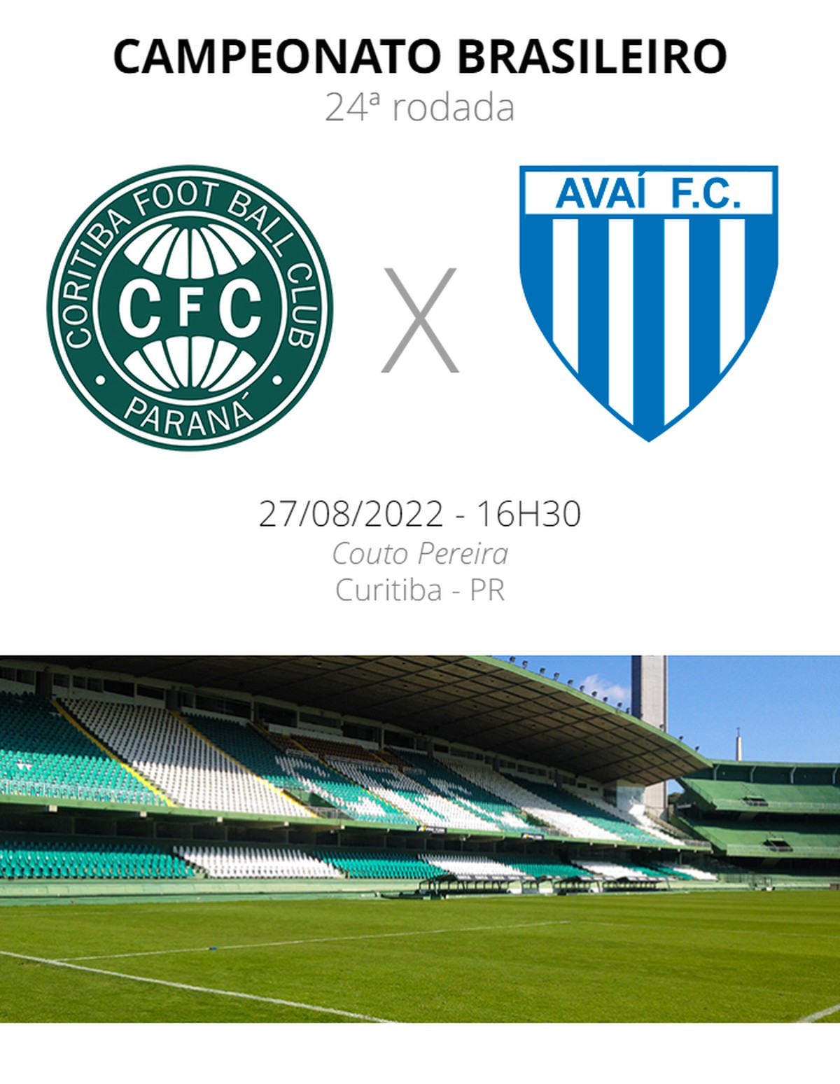 Coritiba x Avaí: veja onde assistir, escalações, desfalques e ...