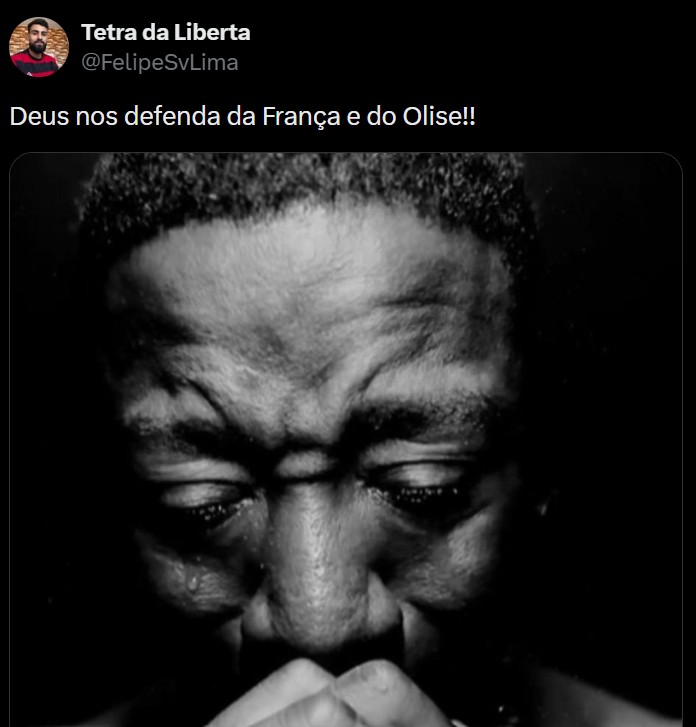 Vitória da França com brilho de Olise agita redes: "Que Deus nos defenda"
