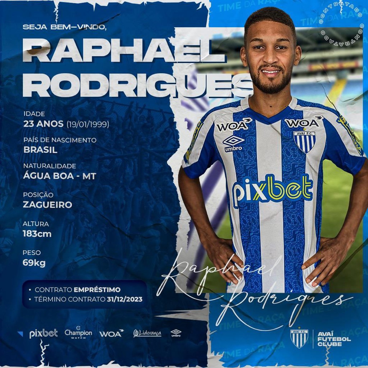 Avaí anuncia o zagueiro Raphael Rodrigues por empréstimo | avaí | ge