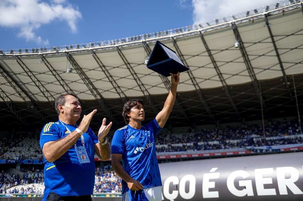 Pedro Lourenço e Marcelo Moreno Cruzeiro — Foto: Gustavo Aleixo/ Cruzeiro