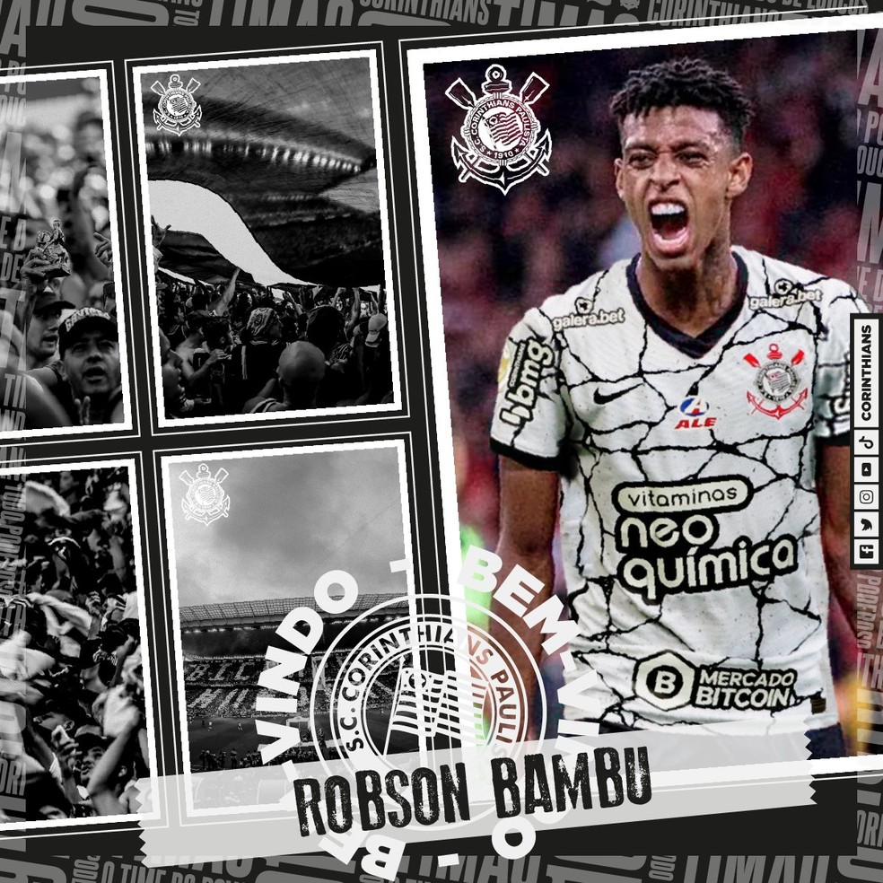 Corinthians anuncia a contratação do zagueiro Robson Bambu por empréstimo |  Ge