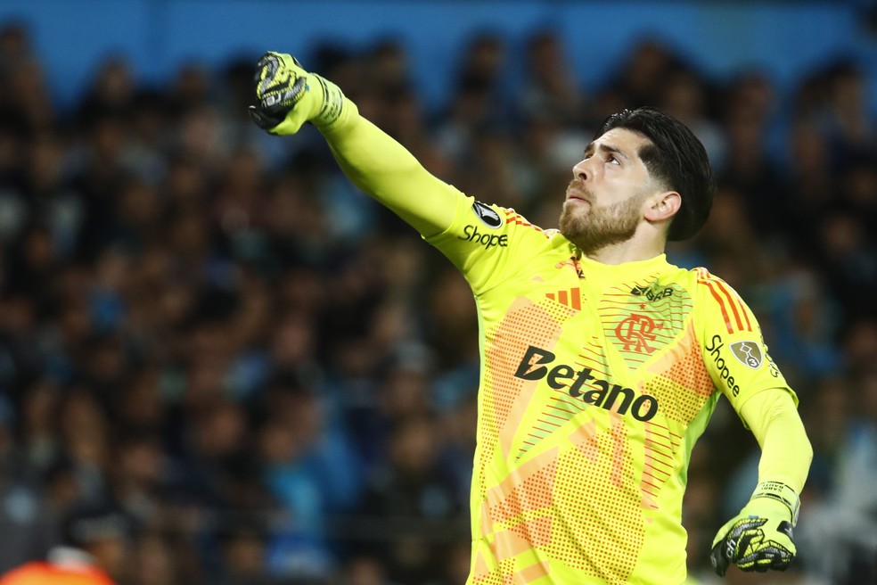 Racing x Flamengo Rossi comemora — Foto: Marcelo Endelli/Getty Images