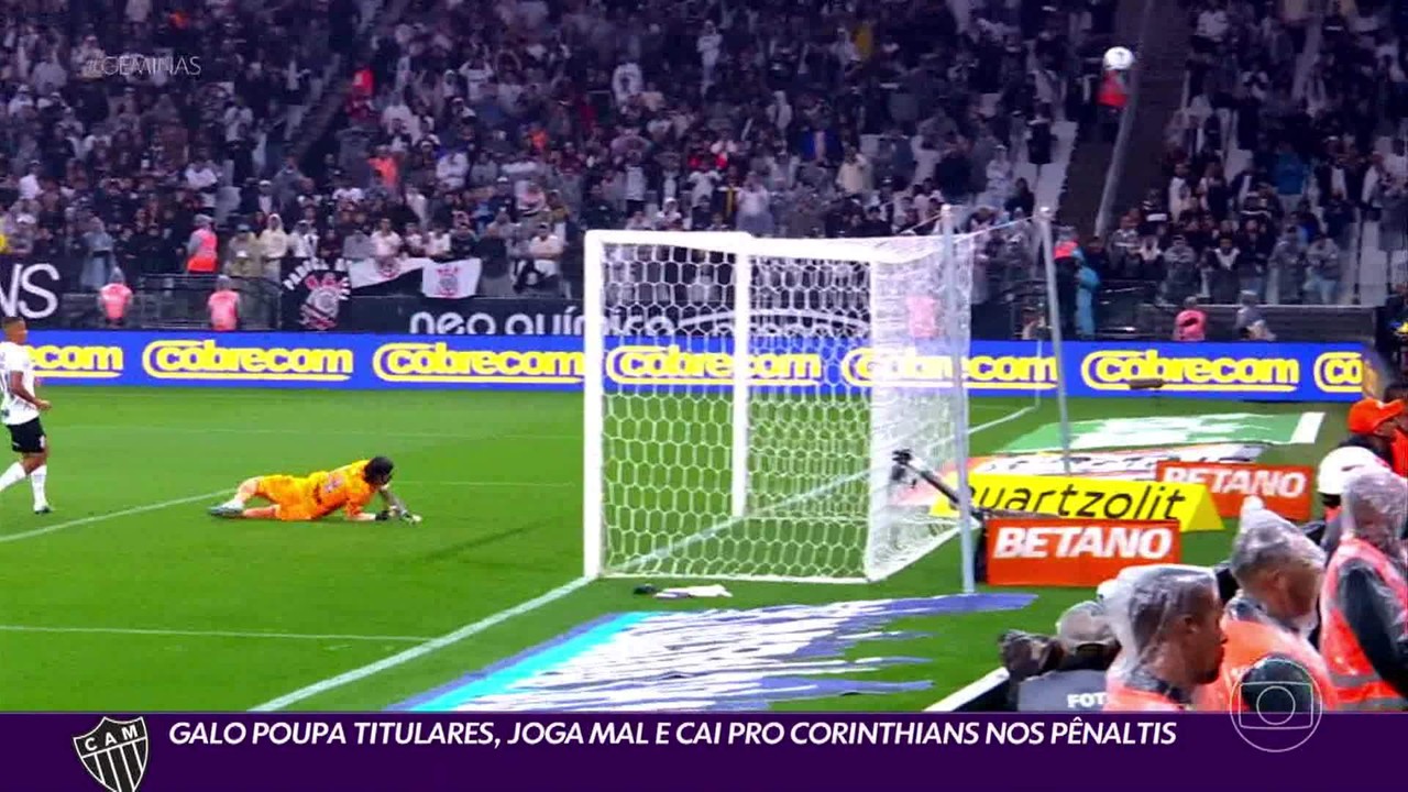 Copa do Brasil: Atlético poupa titulares, joga mal e cai para o Corinthians nos pênaltis