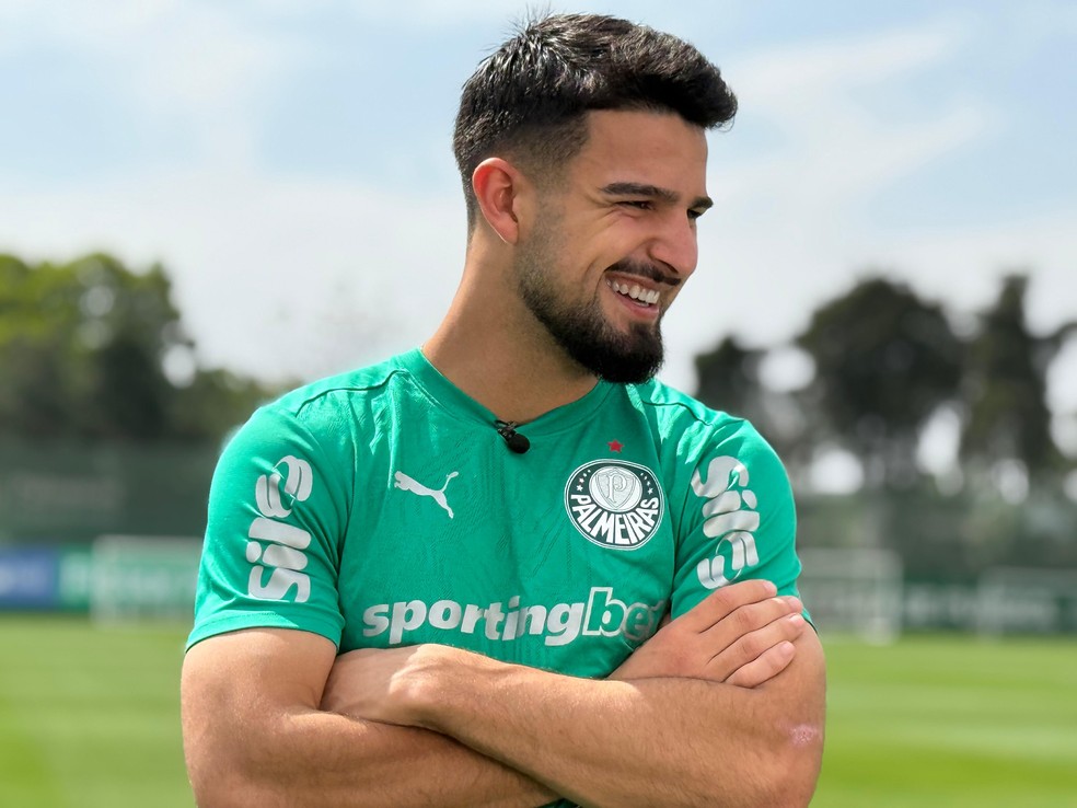 Flaco López lidera a artilharia do Palmeiras na temporada — Foto: Camila Alves