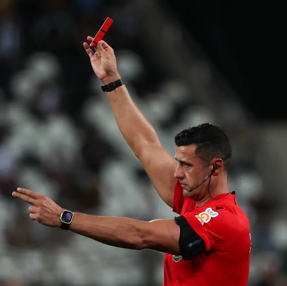 Bráulio da Silva Machado, cartão vermelho — Foto: Cesar Greco/Palmeiras