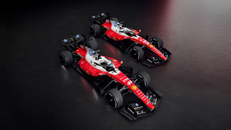 SF-26, carro de 2026 da Ferrari na F1 — Foto: Divulgação