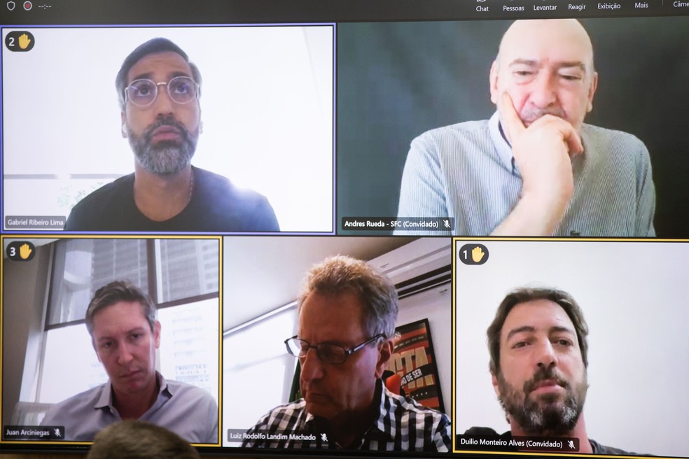 Assembleia geral online da Libra desta sexta-feira &mdash; Foto: Reprodu&ccedil;&atilde;o