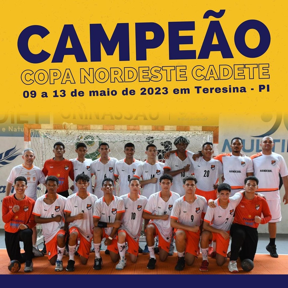 Handebol Feminino Sub-14 no dia 10 de maio de 2023. 