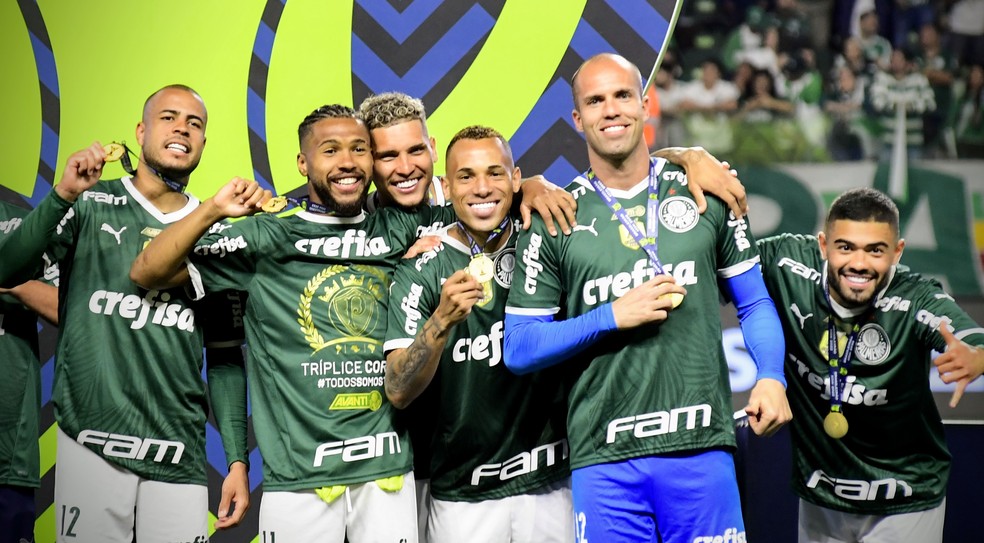 Wesley conquistou cinco títulos importantes no Palmeiras — Foto: Marcos Ribolli