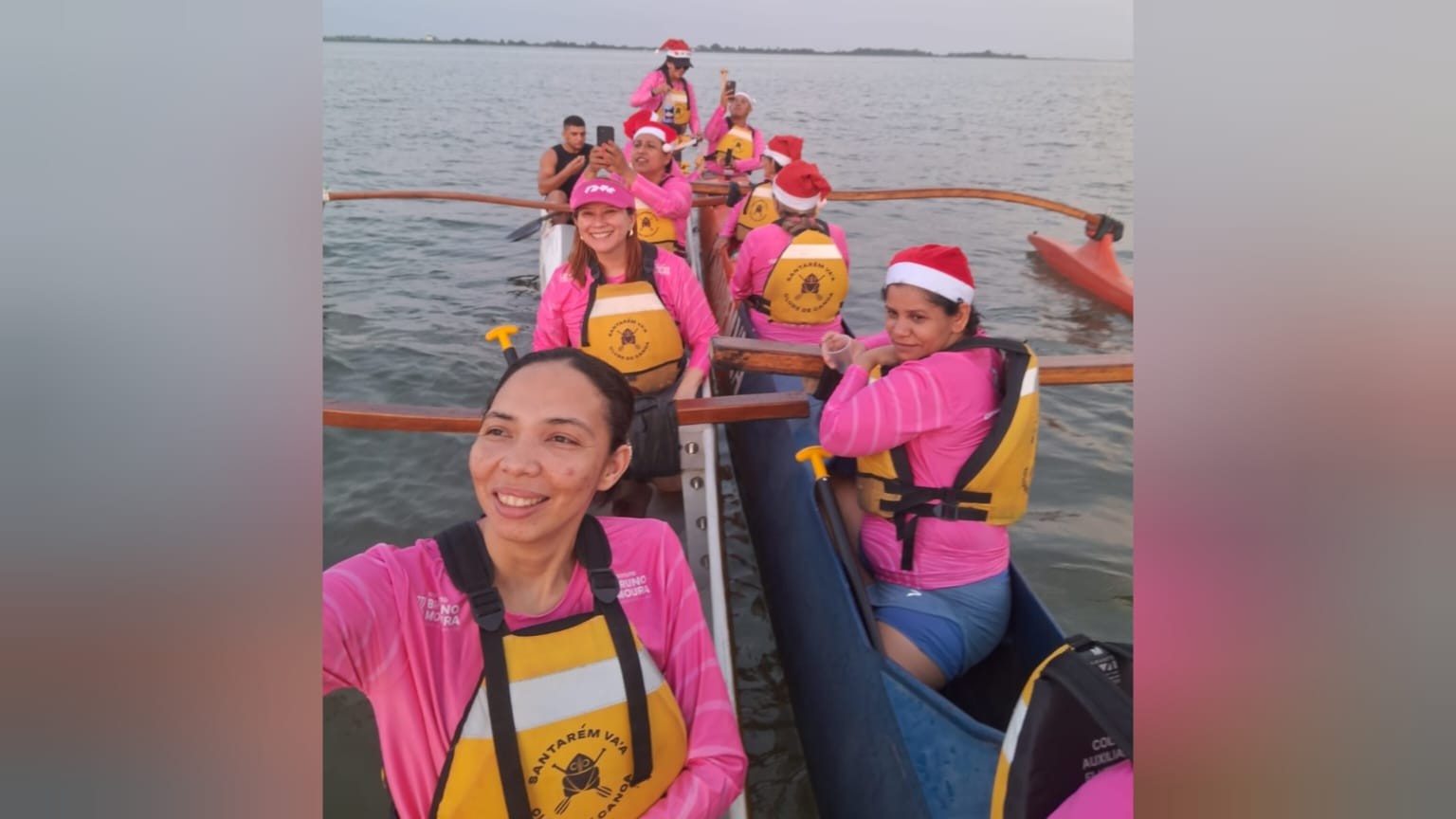 Remada Especial do Outubro Rosa reúne esporte, conscientização e superação na orla de Santarém nesta quinta, 15