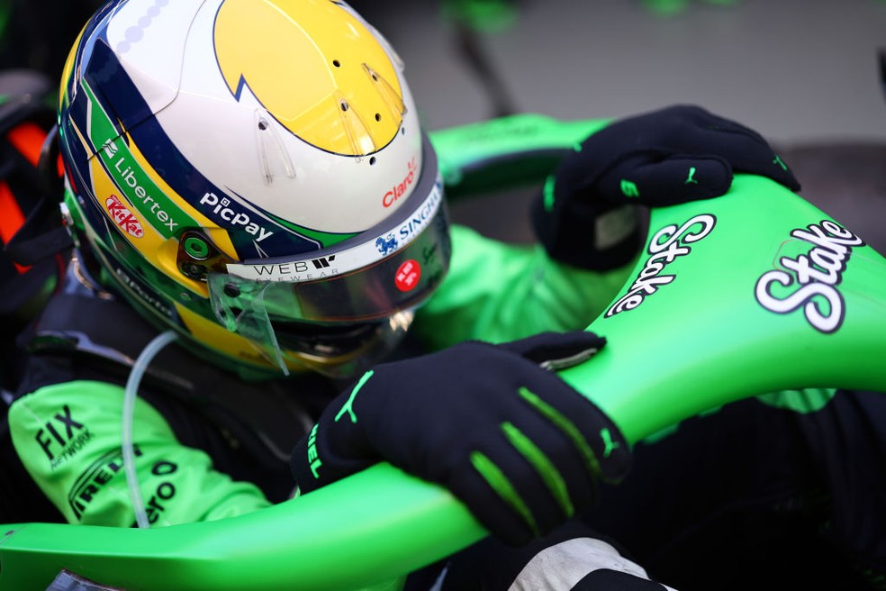 Gabriel Bortoleto vai largar em 19º no GP da China — Foto: Andy Hone/LAT Images