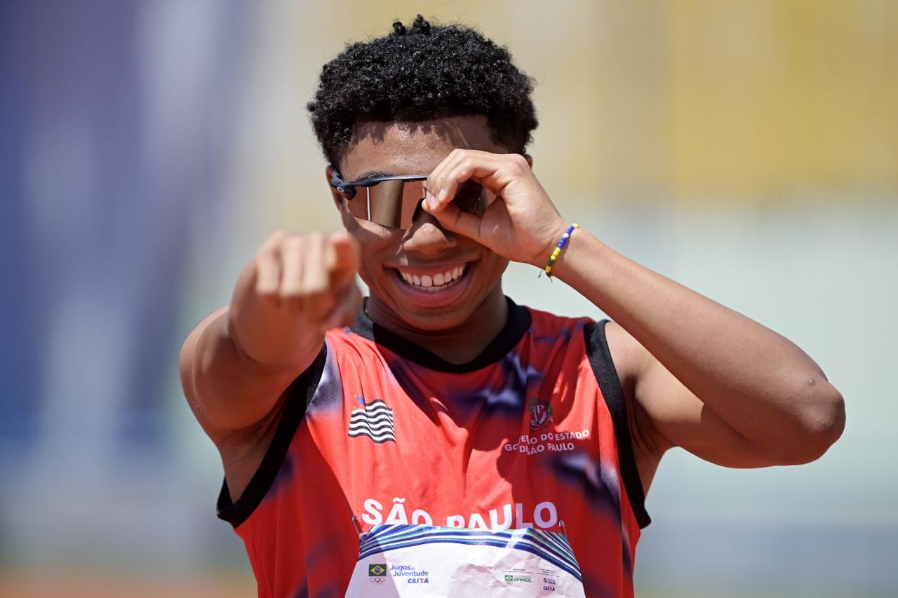 Velocista de Praia Grande fatura o ouro nos 100m dos Jogos da Juventude