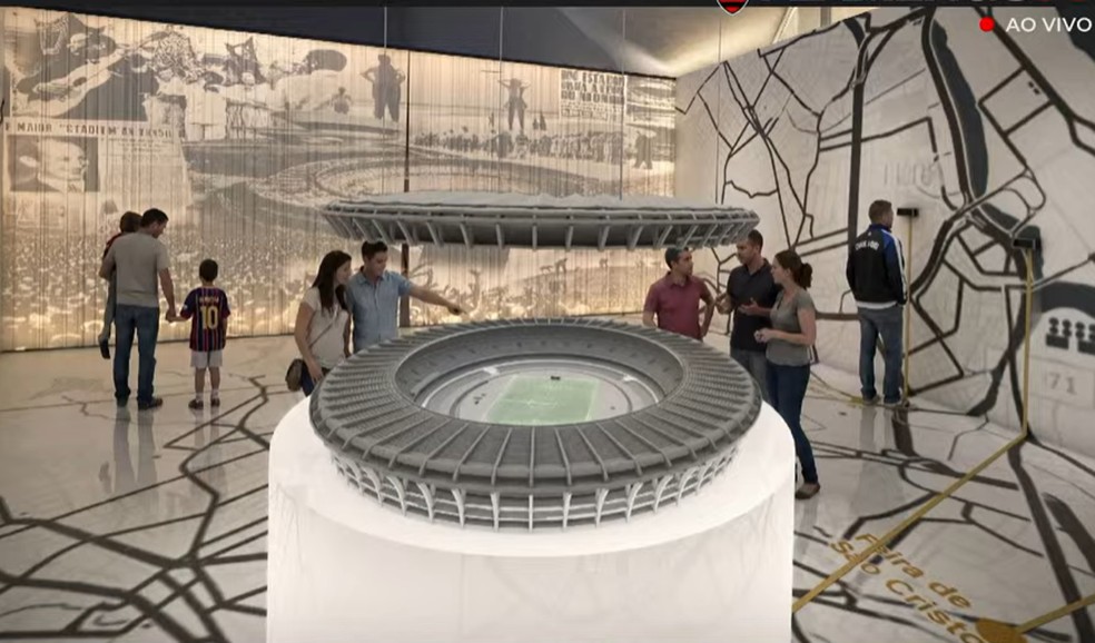 Projeto do novo museu do Maracanã — Foto: Reprodução
