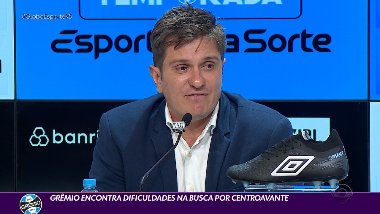Grêmio encontra dificuldades para contratar um centroavante