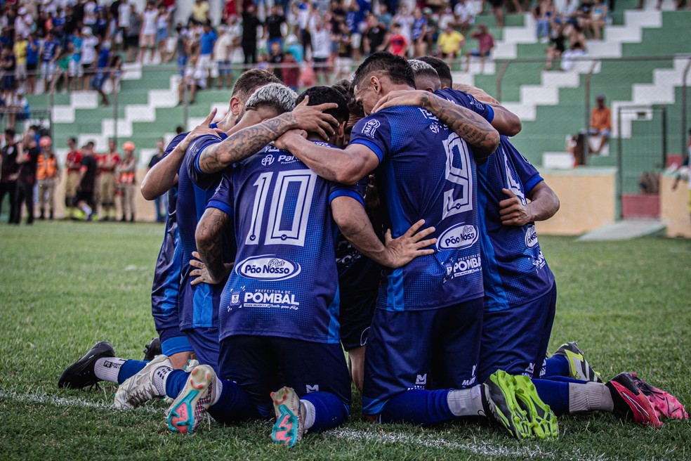Pombal venceu o Campinense na estreia pelo Paraibano 2024 — Foto: Lweslly Leandry/Pombal