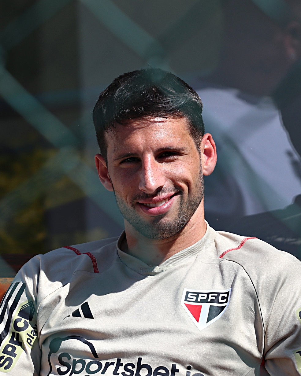 Calleri em treino do São Paulo — Foto: Divulgação