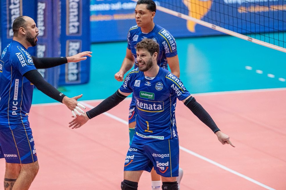 Sul-Americano foi o 50º título da carreira de Bruninho — Foto: Pedro Teixeira/Vôlei Renata