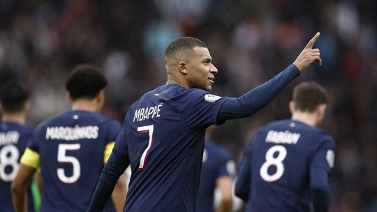 Francês: PSG vence com gol de Mbappé e segue na briga pela liderança