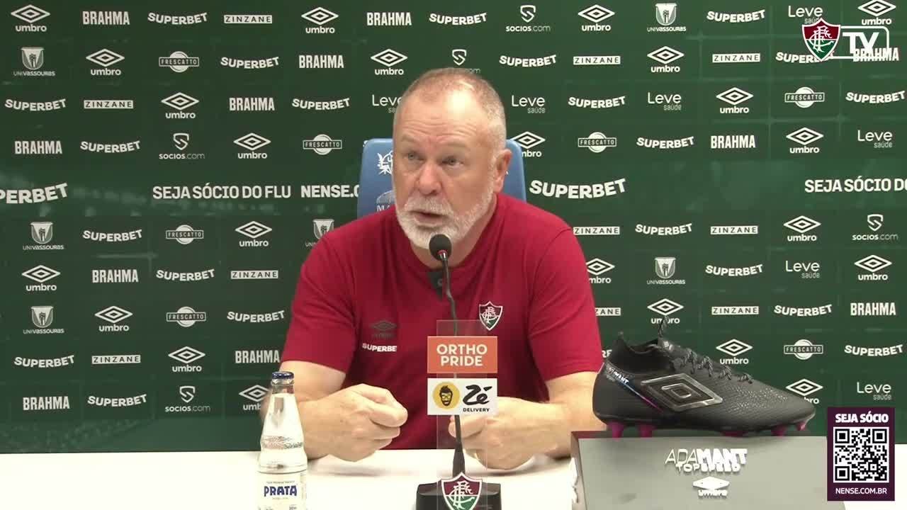 Confira a coletiva do técnico Mano Menezes após a vitória do Fluminense sobre o São Paulo