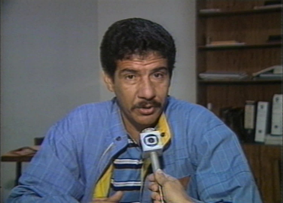 Joel Santana em entrevista ao assumir o Vasco, em 1986 — Foto: Reprodução
