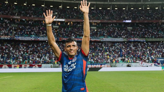 Lucho Rodríguez completa um mês de Bahia com gol importante, mas titularidade ainda distante