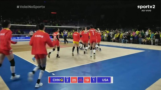 Estados Unidos 1 x 3 China | Melhores momentos | Liga das Nações de Vôlei feminino 2024 - Programa: Vôlei SporTV 