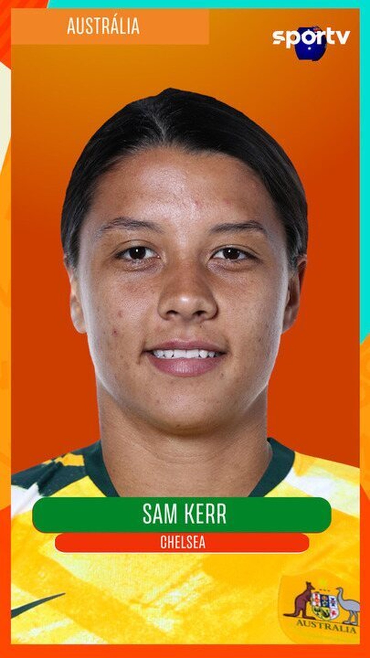 Austrália mantém previsão, e Sam Kerr será desfalque em partida contra
