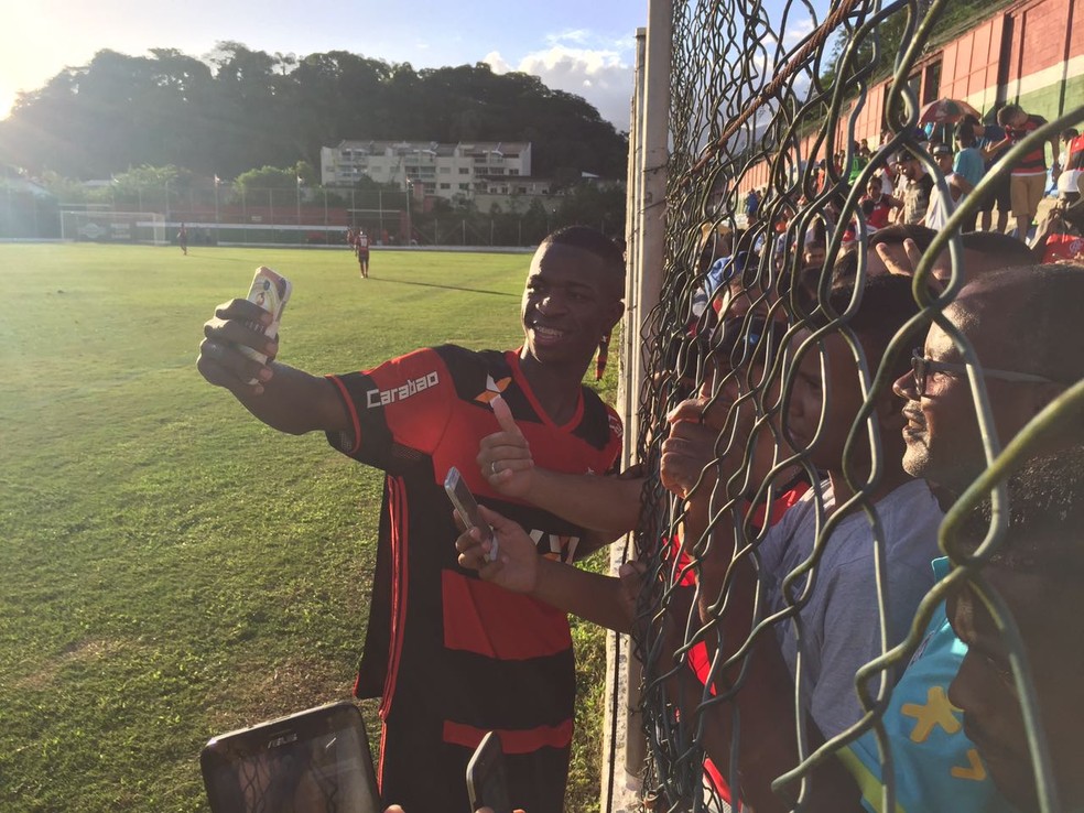 Vinicius Junior Flamengo x Fluminense Sub-20 — Foto: Raphael Zarko