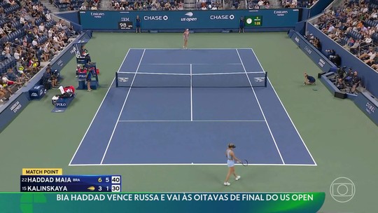 Bia Haddad vence Russa e vai às oitavas de final do US Open - Programa: Esporte Espetacular 