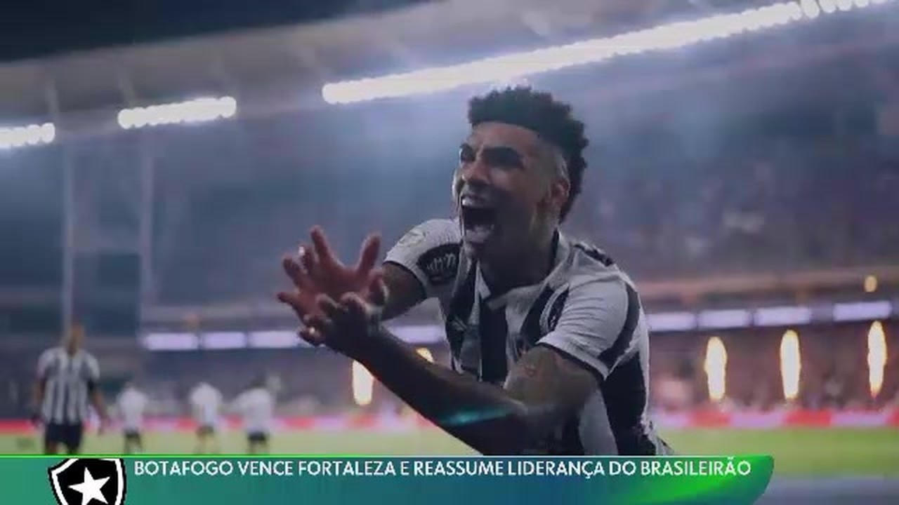 Botafogo vence o Fortaleza e reassume a liderança do Brasileirão