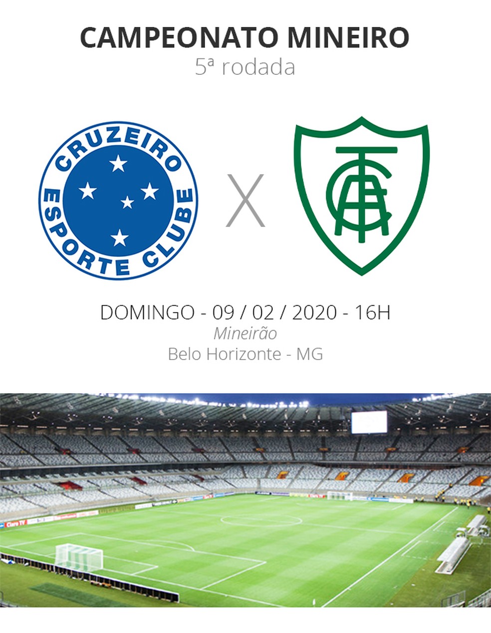 Cruzeiro x América-MG ao vivo: como assistir online e transmissão na TV do  jogo do Brasileirão - Portal da Torcida