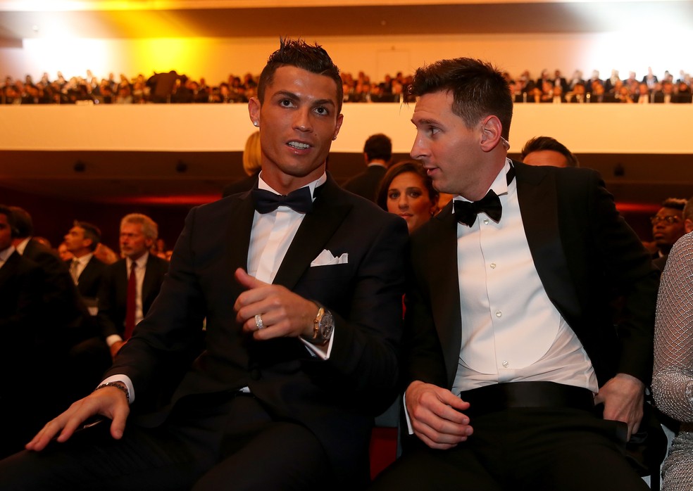 Cristiano Ronaldo e Lionel Messi não estão entre os indicados à Bola de Ouro 2024 — Foto: Getty Images