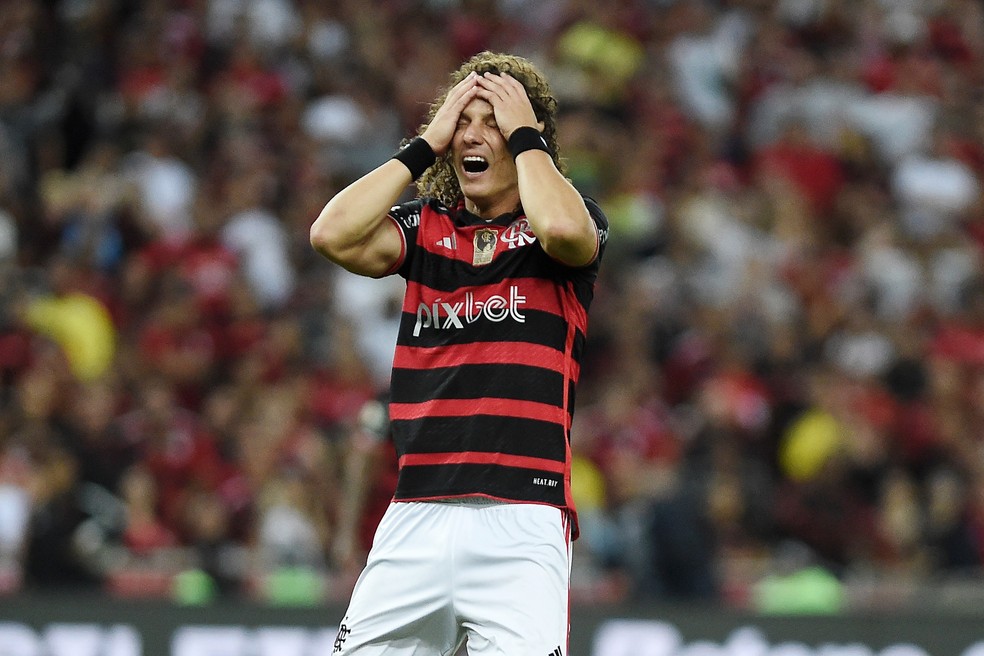 Flamengo x Atlético-MG - David Luiz — Foto: Alexandre Durão
