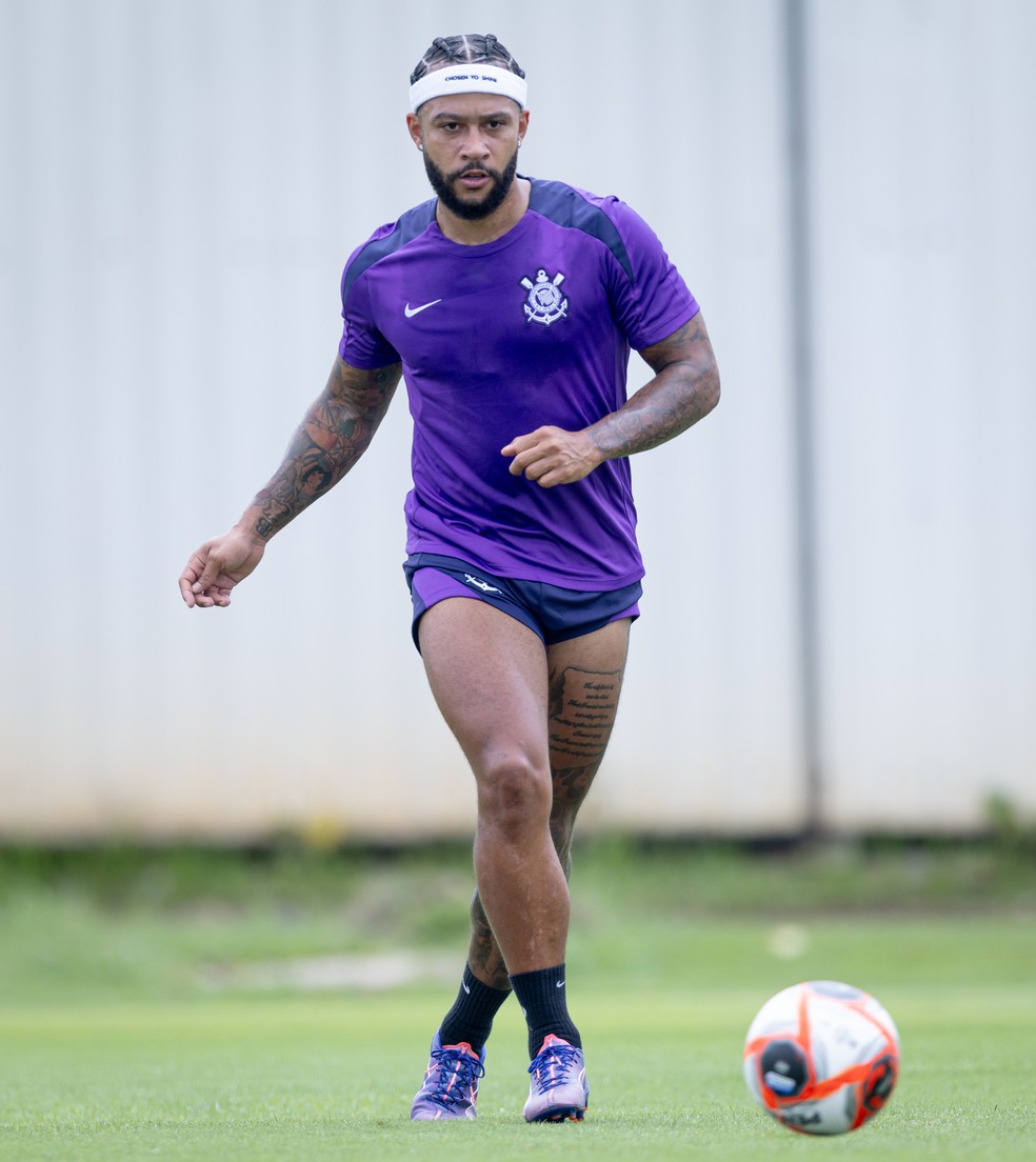 Memphis Depay entra em sua segunda temporada no futebol brasileiro — Foto: Rodrigo Coca/Agência Corinthians