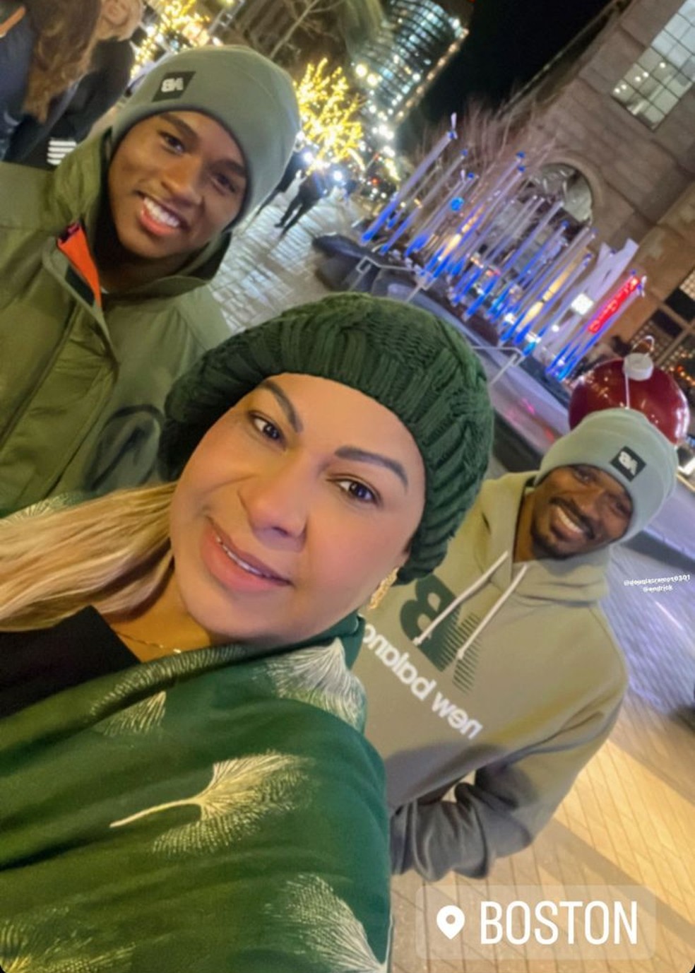 Endrick, do Palmeiras, viaja com seus pais para os Estados Unidos — Foto: Reprodução