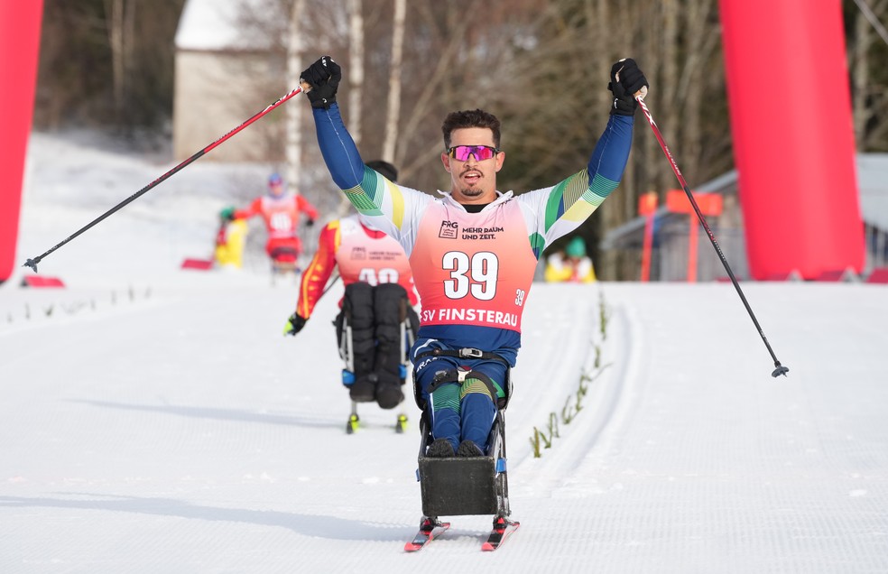 Cristian Ribera na Copa do Mundo da Alemanha — Foto: Gabriel Kuchta/FIS