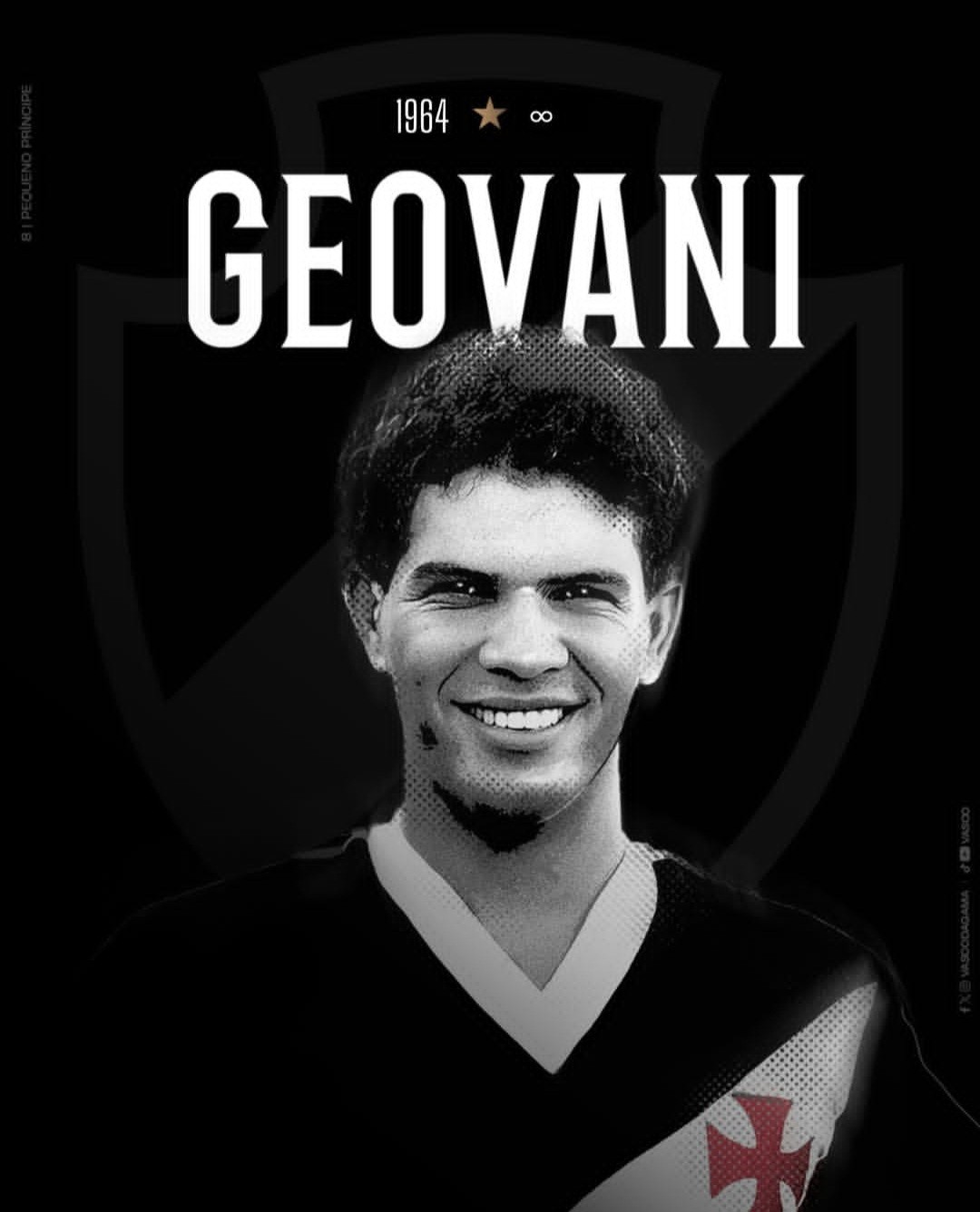 Pedrinho, Romário e Renato Gaúcho: veja homenagens a Geovani, ídolo do Vasco