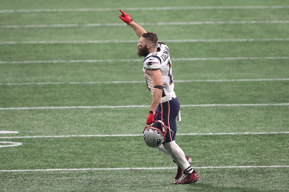 Edelman super top bowl jersey
