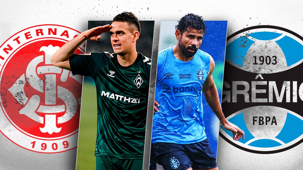 Quem contratou melhor? Inter ou Grêmio — Foto: ge
