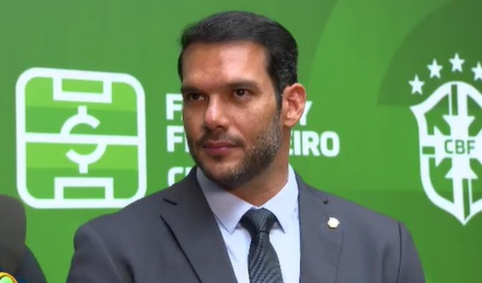 Samir Xaud, presidente da CBF — Foto: Reprodução