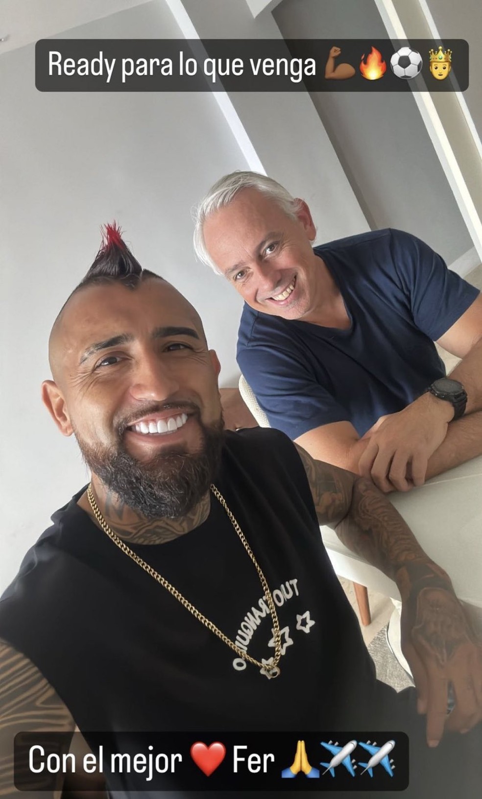 Vidal se diz pronto para o que venha; saída do Flamengo deve acontecer em breve — Foto: Reprodução