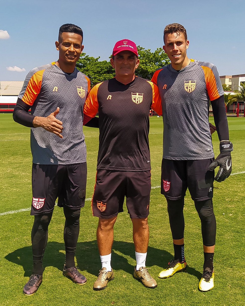 CRB treinou neste sábado no GT do Atlético-GO — Foto: ASCOM CRB