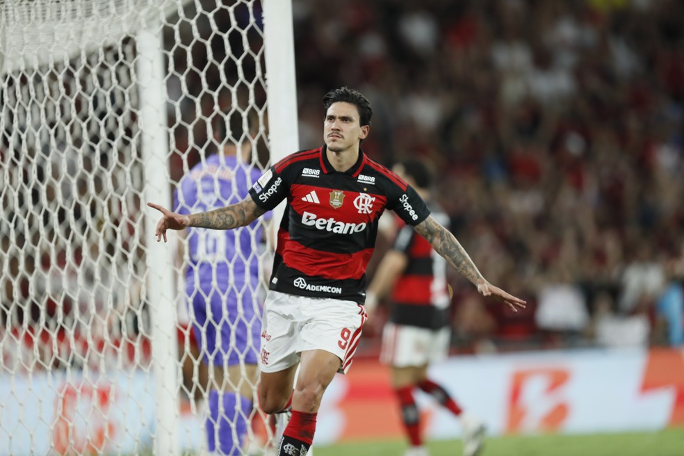 Pedro em Flamengo x RB Bragantino &mdash; Foto: Andr&eacute; Dur&atilde;o