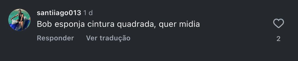 Brasileiros comparam a cintura "quadrada" de Vissers com personagem de desenho animado — Foto: Reprodução/Redes sociais