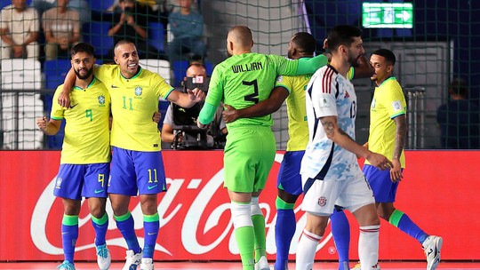 Brasil goleia a Costa Rica e vai às quartas da Copa do Mundocaça níquel online fortune tigerFutsal