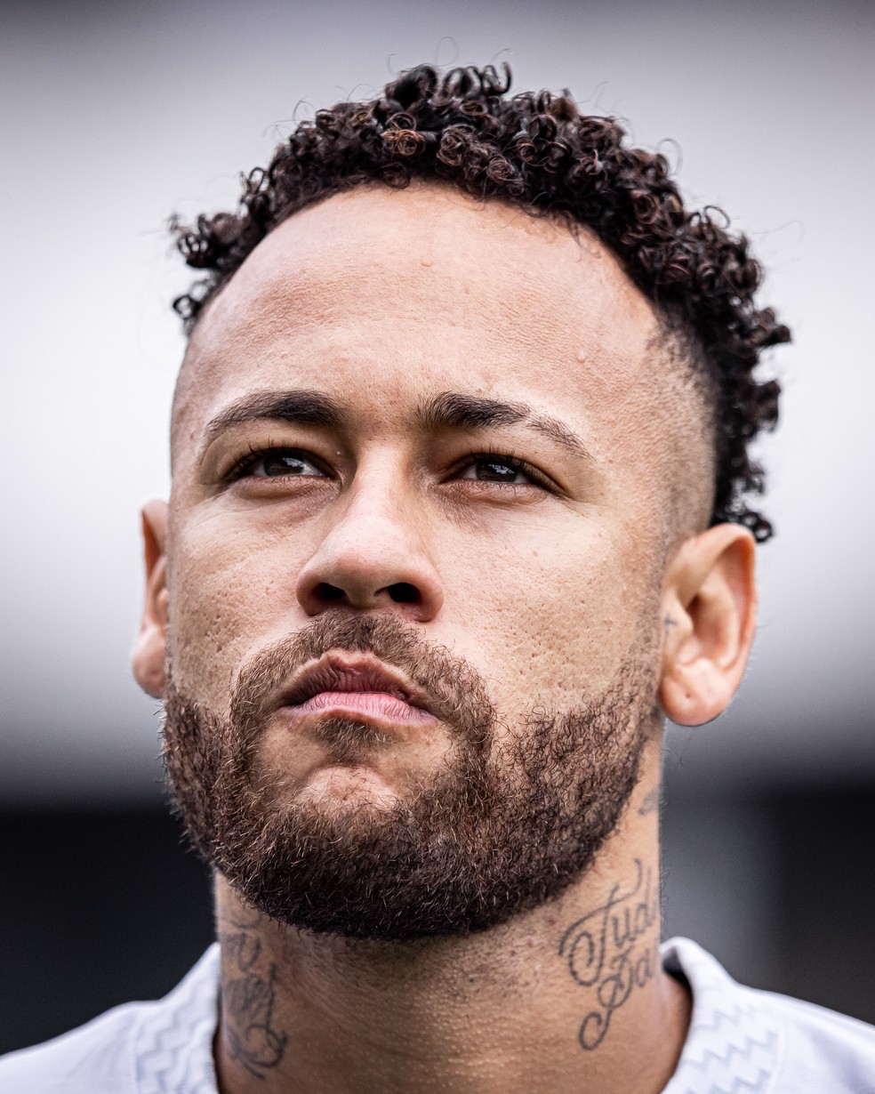 Neymar tem recebido críticas pelo comportamento contra o Flamengo — Foto: Raul Baretta/ Santos FC