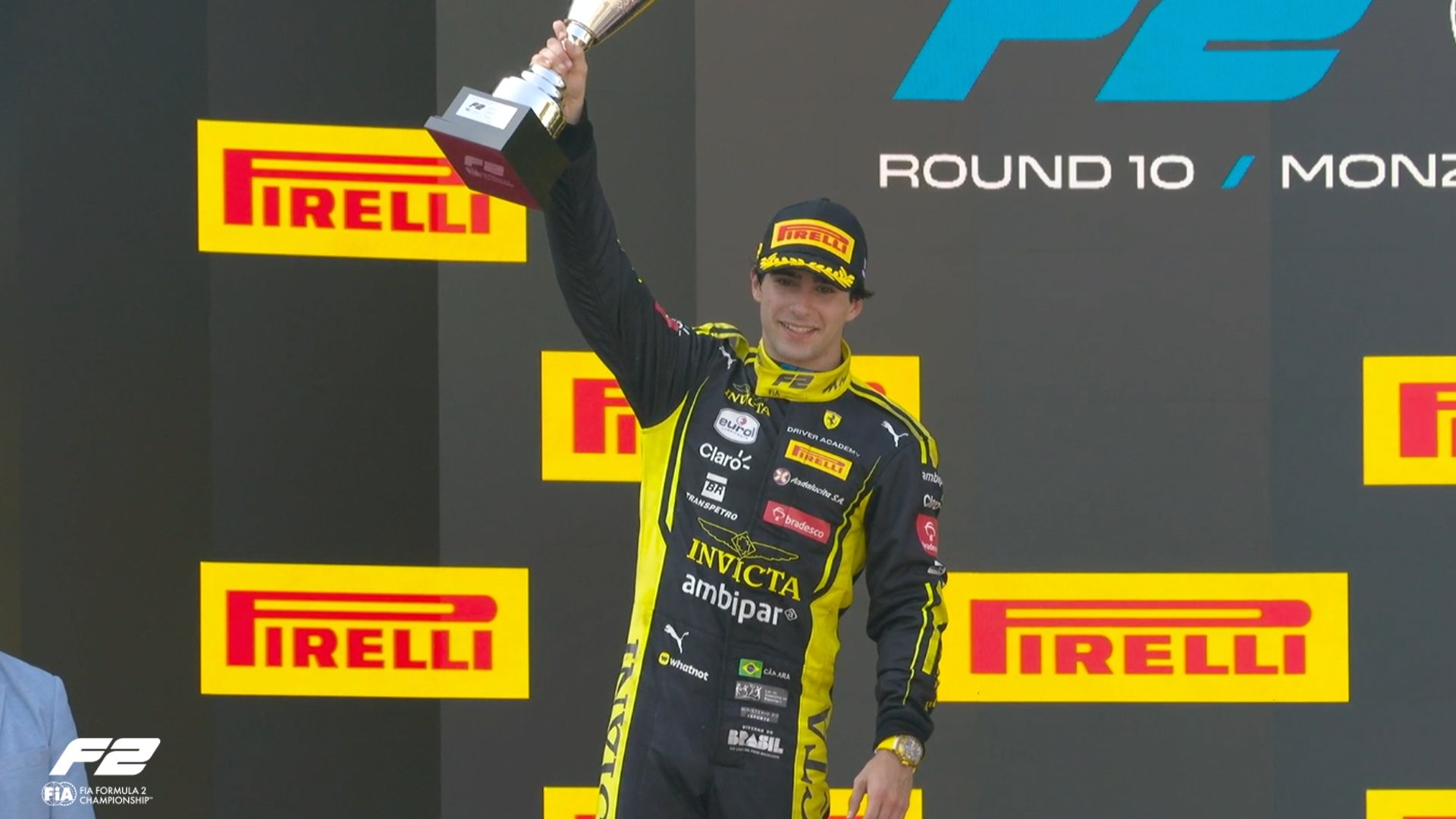 Rafael Câmara é 2º na etapa da Itália e se aproxima do líder da F2; Durksen vence