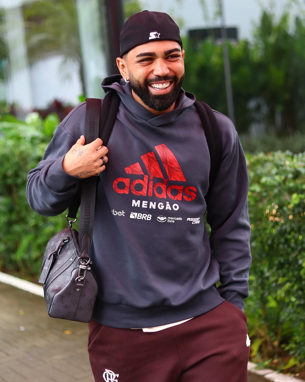 Gabigol na viagem do Flamengo para Salvador