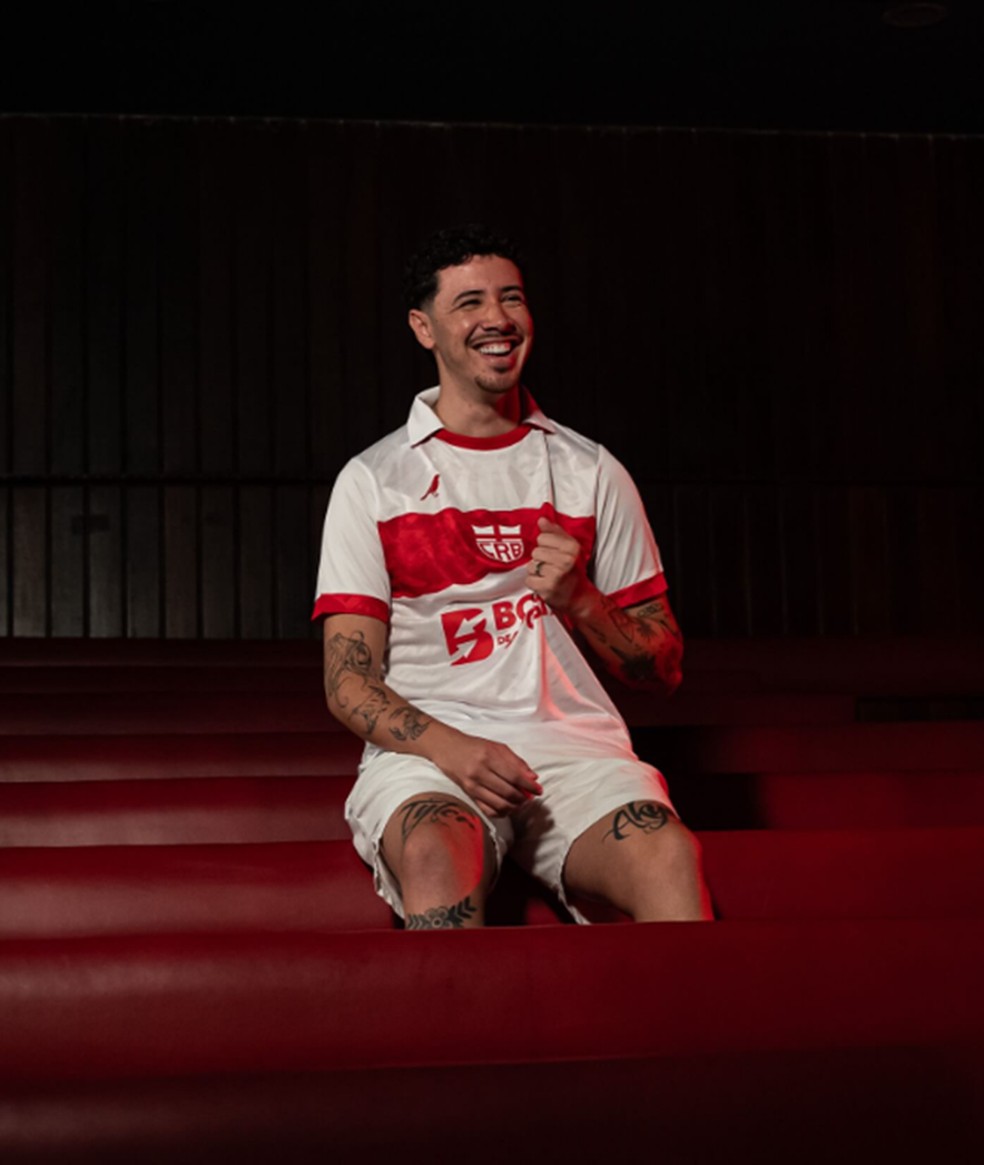 Camisa modelo 1 do CRB para 2026 — Foto: Francisco Cedrim/ASCOM CRB